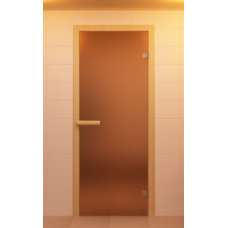 Двери Sauna Market 80x210 Матовая бронза